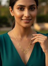 Designer Anti Tarnish Multi Heart Necklace