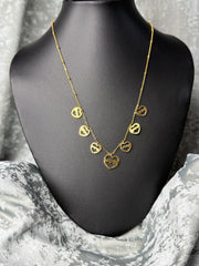 Designer Anti Tarnish Multi Heart Necklace
