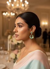 Handworked Crystal Loop Earrings