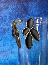 Earrings- Leaves of Eaden- Black & Gold