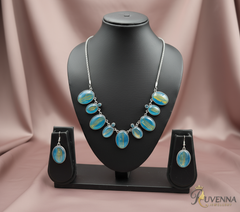 Fusion Jewellery Sets -Ocean Blue -Oval