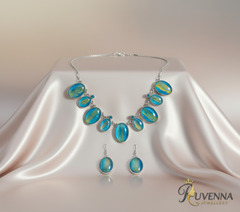 Fusion Jewellery Sets -Ocean Blue -Oval