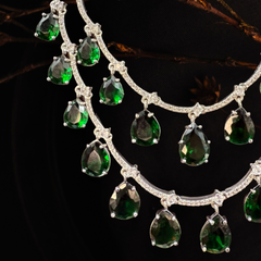Grandeur Luxe Premier Jewellery Set- Green Dew