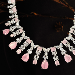 Grandeur Luxe Premier Jewellery Set- Prevailing Pink