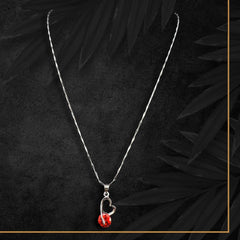 Aveline Pendant Chain- Ruby Romance