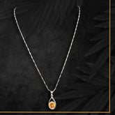 Aveline Pendant Chain- Sunshine Amber
