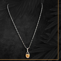 Aveline Pendant Chain- Sunshine Amber