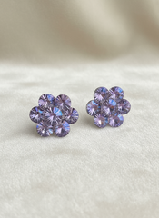 FleurNova Earrings- Amethyst Bloom