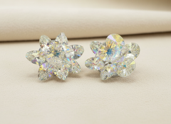 FleurNova Earrings- Moonlight White