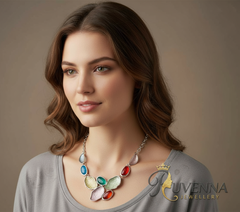 Fusion Necklace Tidal Glow Shell & Stone