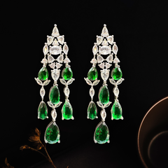Grandeur Luxe Premier Jewellery Set- Glorious Green