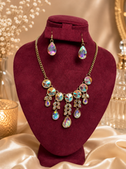 Aurora Crystal Drop Necklace Set