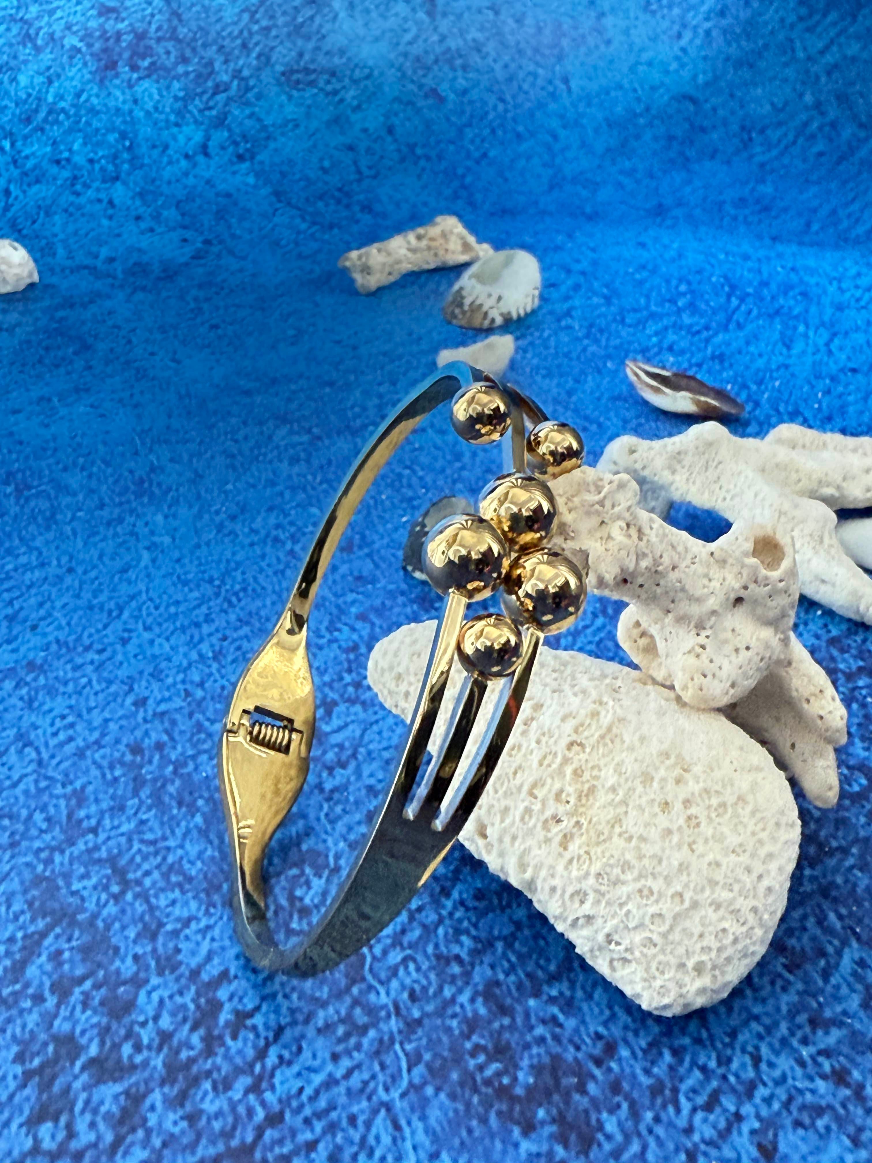 Gold Plated Anti Tarnish Kada- Blossom Bulbs