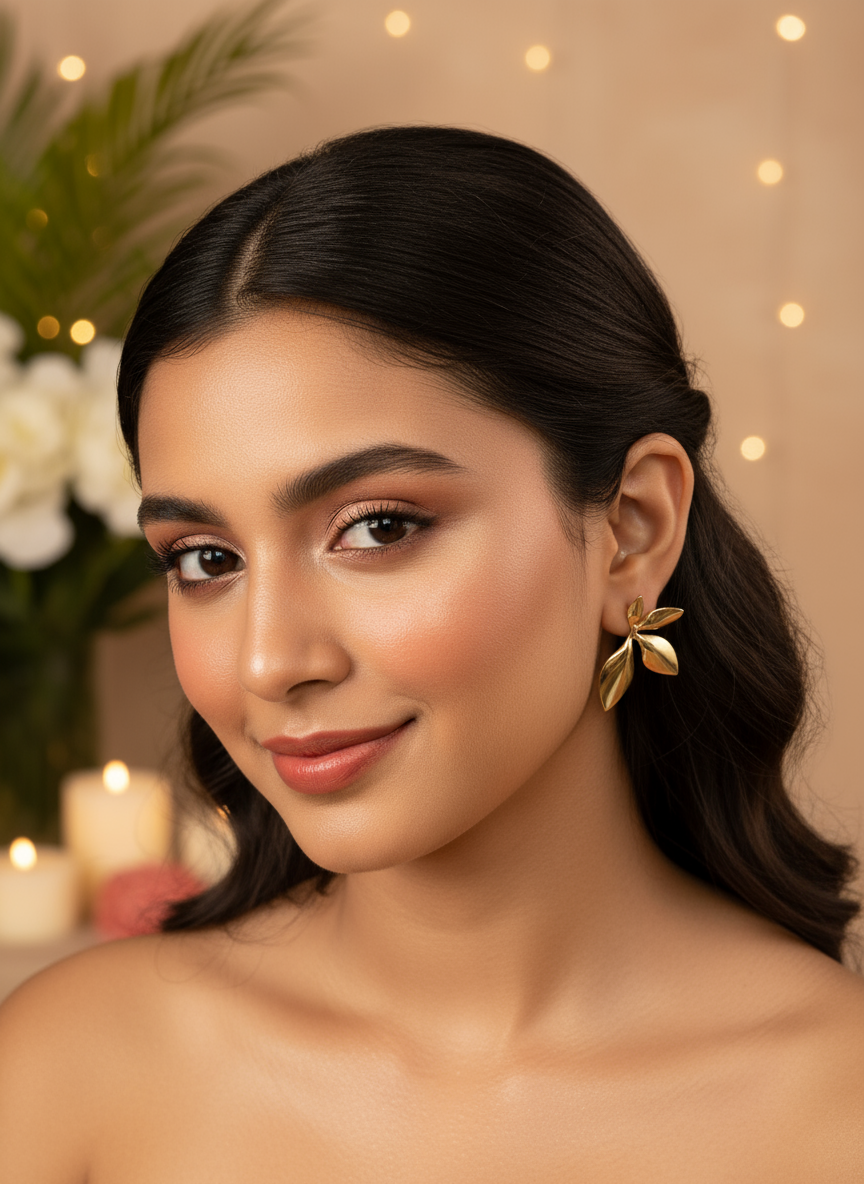 Golden Leaf Earrings