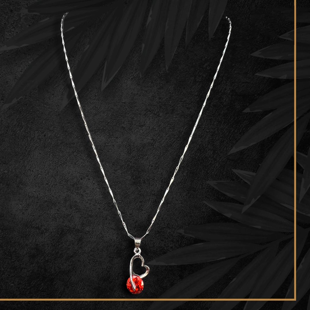 Aveline Pendant Chain- Ruby Romance