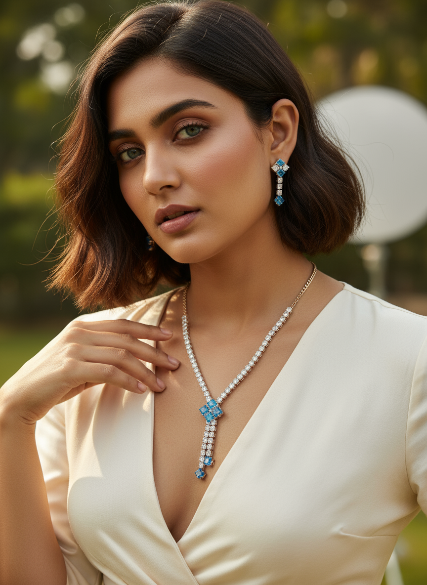 GraceLite Aura Blazing Blue in Rose Gold