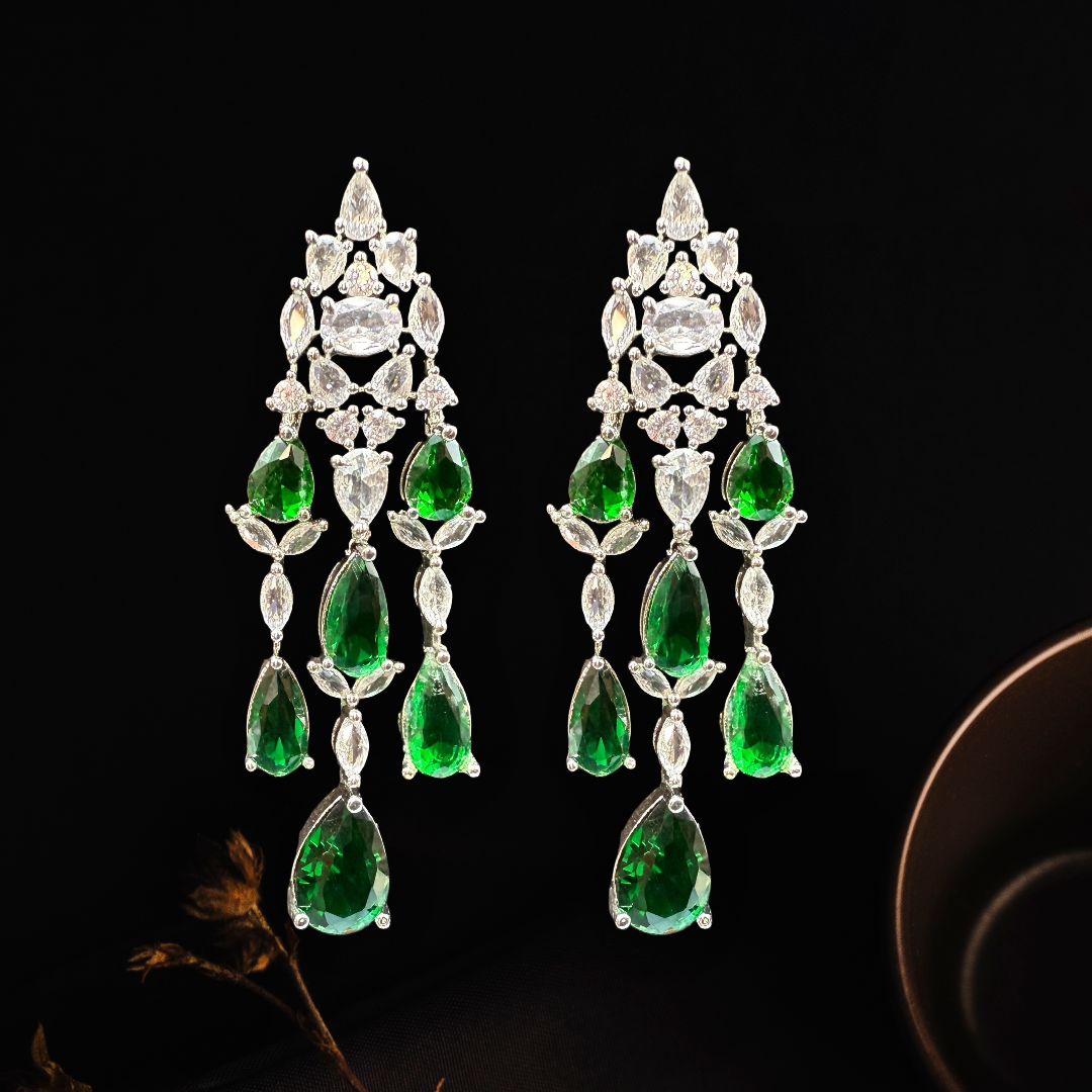 Grandeur Luxe Premier Jewellery Set-  Glorious Green