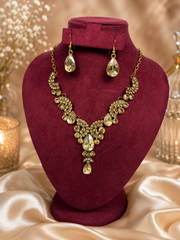 Aurora Crystal Drop Necklace Set