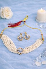 Royal Pearl Kundan Choker Set